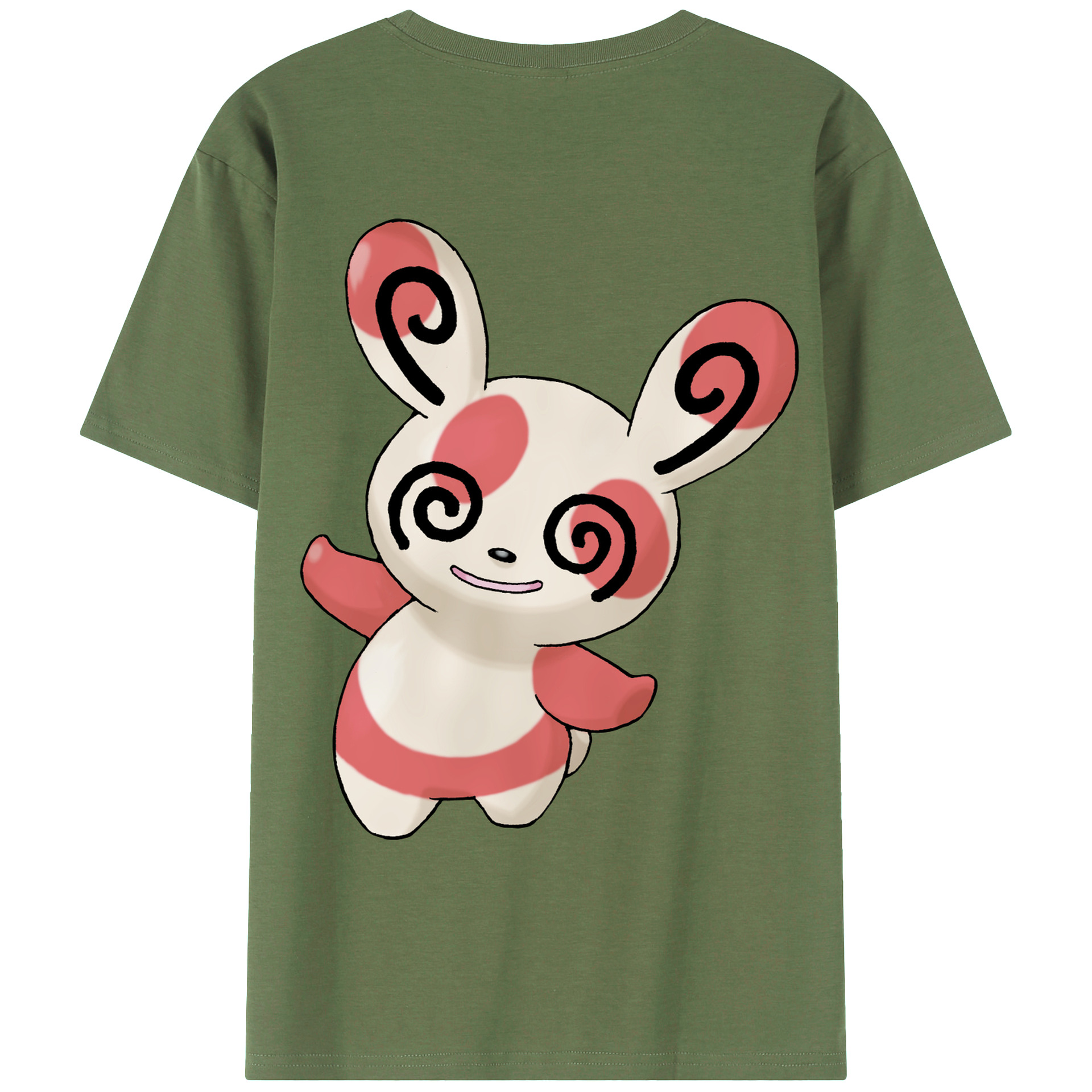 （画像用） ポケットモンスター Pokémon 綿100％ メンズ半袖Tシャツ（バックプリント） 通気性